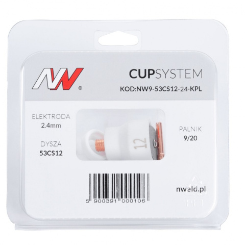 CUPSYSTEM - zestaw 9/20 dysza kielich #12 [na elektrodę 2.4]