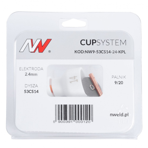 CUPSYSTEM - zestaw 9/20 dysza kielich #14 [na elektrodę 2.4]