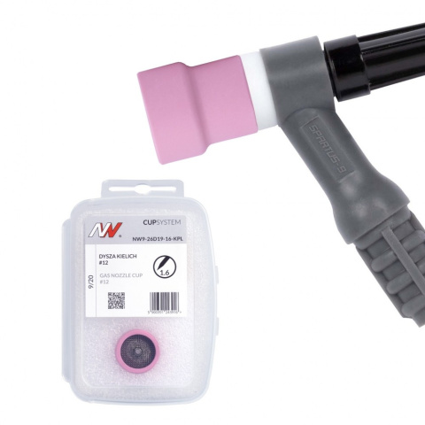 CUPSystem - zestaw 9/20 dysza kielich #12 [na elektrodę 2.4]