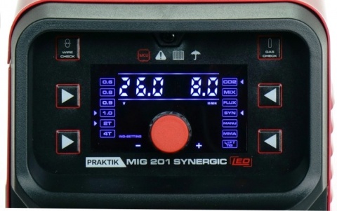 Spawarka migomat 200A PRAKTIK MIG 201 SYNERGIC LED