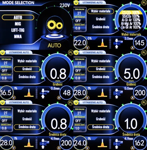 Spawarka Migomat SKANDI KRAFT iTECH MIG 220 Alu CuSi Synergia