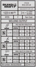 Spawarka Migomat SKANDI KRAFT iTECH MIG 220 4R