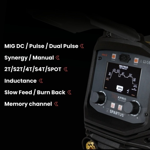 Spawarka migomat XPro MIG 200 Dual Puls Spartus